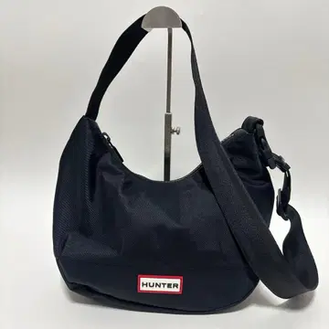 [HUNTER 헌터] 컨디션 최상 미니 호보백 블랙 크루아상백