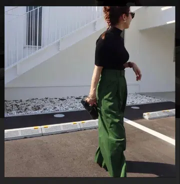 epa one tuck wide slacks'Kerry'. Msize