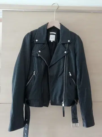 자라 zara 블랙 가죽 라이더 자켓 S 사이즈