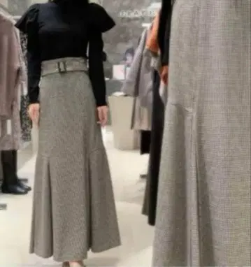 FRAY I.D 프레이 아이디 플리츠 헴 하이웨스트 스커트