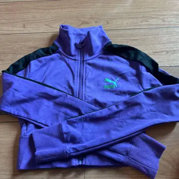 Puma 퍼플 집업 저지 XS 콜라보