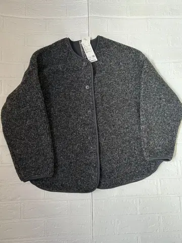 [ 미사용 새상품 ] XXL 보아 플리스 릴랙스 가디건 다크 그레이