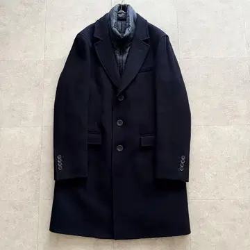 Herno 다운 체스터 코트 이너 네이비 48 롱