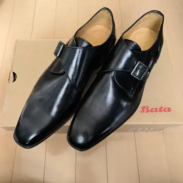 [새상품] Bata 블랙 더블 몽크 스트랩 비즈니스 슈즈