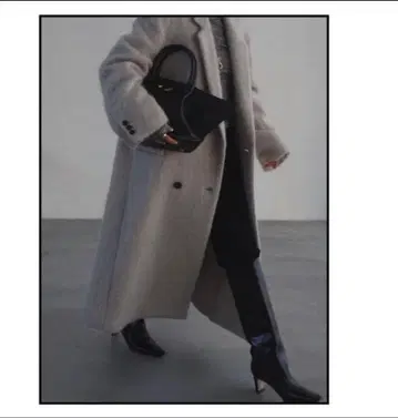 ETRE TOKYO 울 샤기 체스터 코트