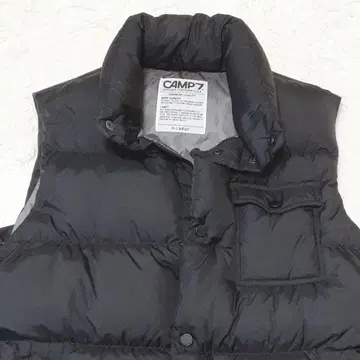 CAMP7 블랙 다운 베스트 XL