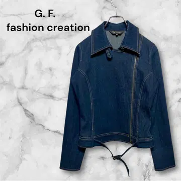 GF 패션 크리에이션 데님 자켓 M 사이즈 지퍼 긴팔