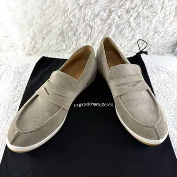 새상품급 엠포리오 아르마니 스웨이드 로퍼 슬립온 27cm