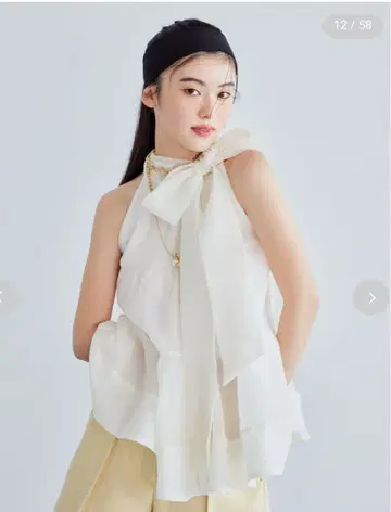 LILY BROWN 여성 티어드 2way 블라우스