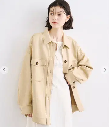 cocodeal 셔츠라이크 스웨이드 블루종