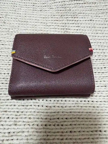 Paul Smith 버건디 3단 폴더형 지갑