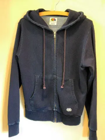 블루블루 프룻 오브 더 룸 인디고 지퍼 후드티 S D 인디고