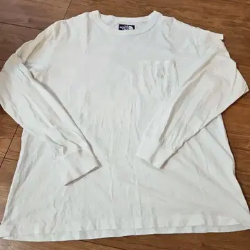 THE NORTH FACE 화이트 긴팔 셔츠 XL 퍼플 라벨