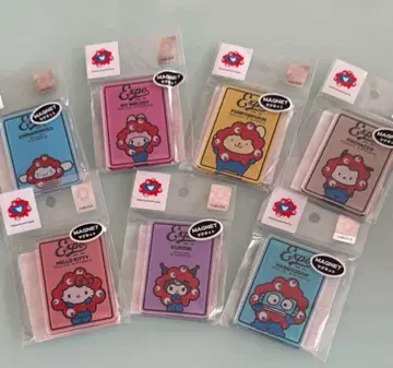 오사카 간사이 만박 미야쿠미야쿠 산리오 아크릴 마그넷 컴플리트 7개