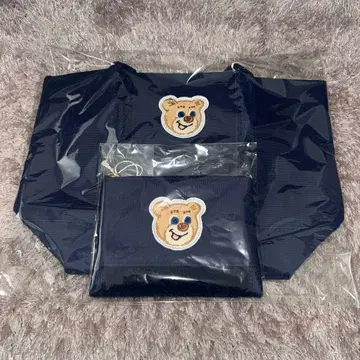 페이러 올드 테디 와펜 토트백 & 파우치 네이비