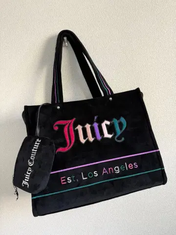 새상품급 쥬시 꾸뛰르 벨벳 파우치 포함 미니 보스턴 백 Y2K