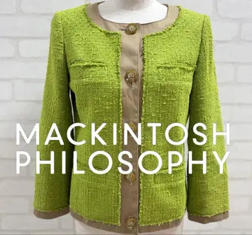 새상품급 MACKINTOSH PHILOSOPHY 노카라 자켓 그린