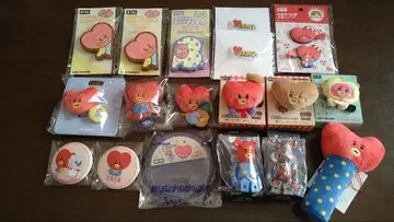 BT21 TATA 봉제 인형 마그넷 헤어 클립 세트