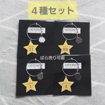 EXO PLANET#2 굿즈 참 키링 4종
