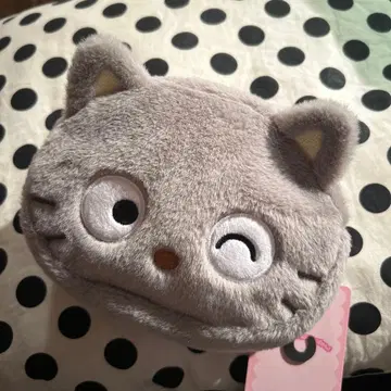 산리오 초코캣 그레이 파우치 복슬복슬