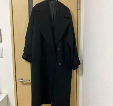 하|자|마 롱 코트 블랙 하즈마