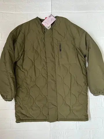 [ 미사용 새상품 ] LL 방수 발수 스트레치 퀼팅 코트 카키 워크맨