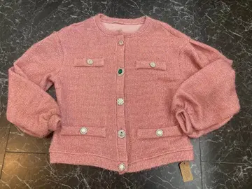 SPICA GLOW 핑크 럭셔리 비쥬 키라키라 가디건