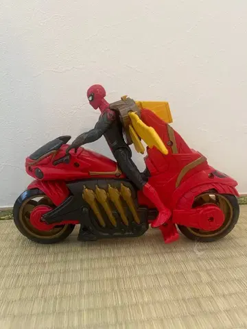 중고품 스파이더맨 바이크 피규어