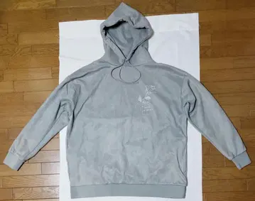 RAGEBLUE 그레이 벨로아 자수 후디