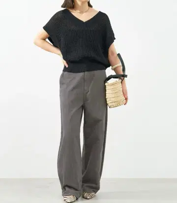 MICA & DEULI 차콜 벌룬 데님 팬츠 38 미사용 새상품