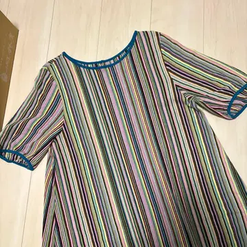 호코모모라 스트랩 보더 원피스