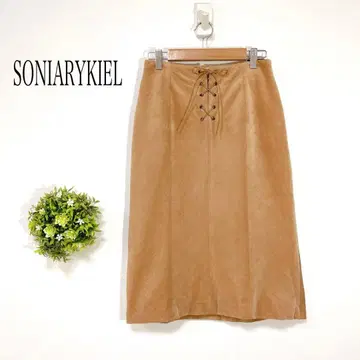 SONIARYKIEL [ 36 ] 코듀로이 타이트 스커트 레이스업