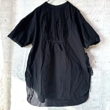 클래식 엘프 코튼 셔츠 밴드 카라 슬릿 펄 버튼