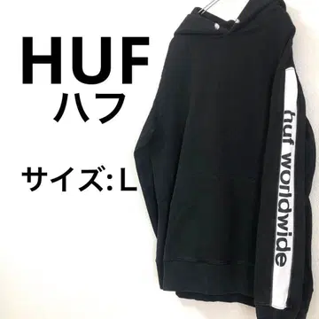 [새상품급] HUF 후드티 블랙 L 사이즈