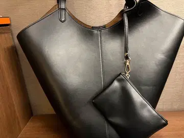 SLOBE 블랙 토트백