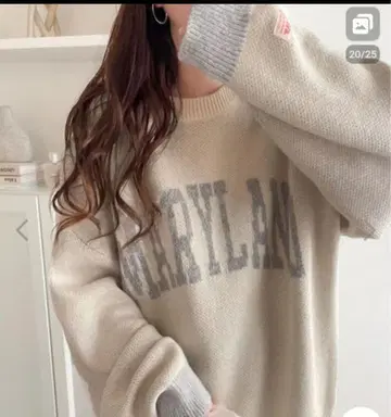 클래식 엘프 Java 별주 로고 니트