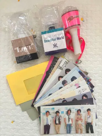 아라시 굿즈 응원봉 3개 뉴스레터 세트