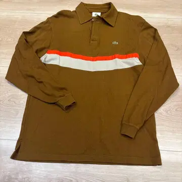 [ LACOSTE ] 라코스테 긴팔 피케 셔츠 브라운