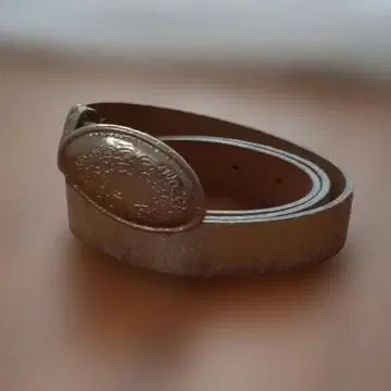 [ ROPE ] 천연 가죽 실버 장식 버클 가죽 벨트