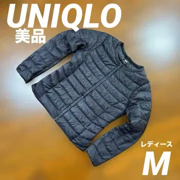 새상품급 UNIQLO 유니클로 노카라 다운 자켓 여성용 M 사이즈