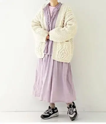 nest robe 페루 니트 팝콘 케이블 가디건