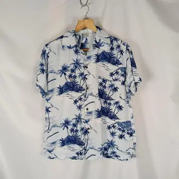 ALOHA HAWAIIAN 아로하 셔츠 M 팜트리 레이온 B3962