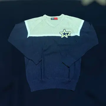 새상품급 PING 핑 골프웨어 니트 스웨터 베이지 네이비 M 사이즈