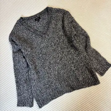 Theory V넥 긴팔 니트 스웨터 L 그레이 계열