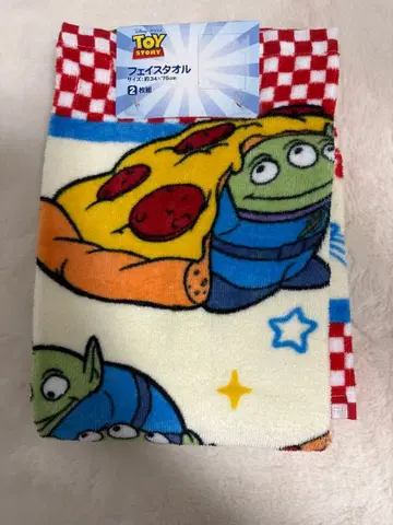 택 포함 새상품 토이 스토리 에이리언 타월 2개 세트