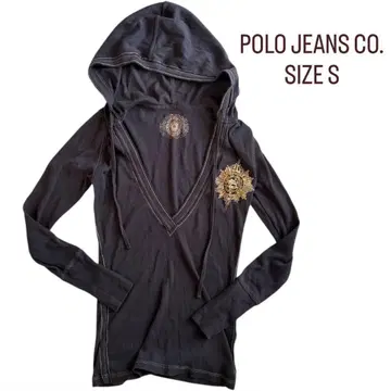 [ POLO JEANS CO. ] 후드 부착 네이비 상의 S 사이즈