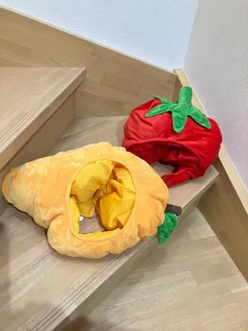 후르츠 디자인 캐릭터 모자 2개 세트