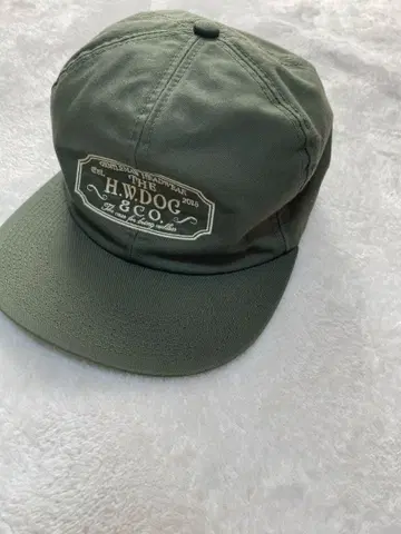 H.W.DOG & CO. 카키 트래커 캡