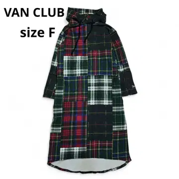 [ VAN CLUB ] 후드티 원피스 패치워크풍 맥시 길이