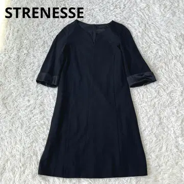 STRENESSE 스트라네스 울 실크 원피스 블랙